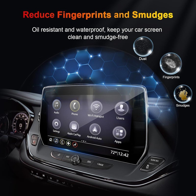 BSTW for 2025 Blazer Screen Protector for 2023 2024 Chevy Blazer 2LT/3LT/RS/Premier 10.2-in Touchscreen for 2025 Chevy Blazer Accessories Tempered Glass Protective Film - Image 3
